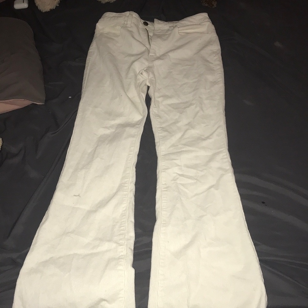 Woman’s forever 21 cream colored flare pants